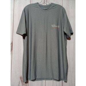 O'Neill‎ Shirt Men's Large Gray Moisture Wicking Tshirt Crew Neck Short Sleeve